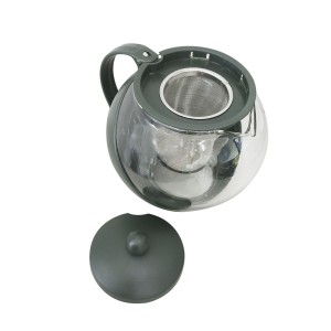 BULE PARA CHÁ DE VIDRO E PLÁSTICO COM INFUSOR INTERNO 1250 ML - CA11080-VD