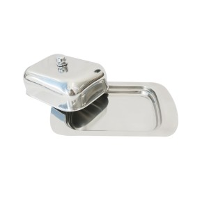 MANTEIGUEIRA DE INOX COM TAMPA PARA VEDAÇÃO 18CM - IR3208-KH