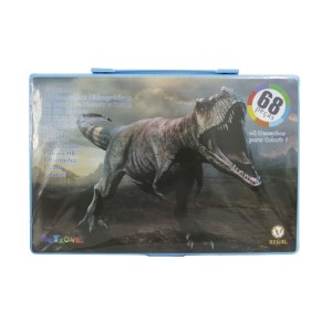 ESTOJO ESCOLAR 68PECAS MENINO ESTAMPA DINOSSAURO - MT68DINO-D
