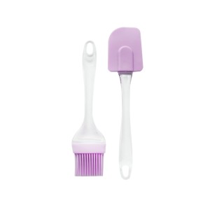 KIT COM ESPATULA E PINCEL DE SILICONE PARA COZINHA 2 PÇS - WF0630-LL