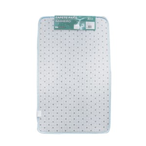 JOGO DE TAPETE PARA BANHEIRO DE POLIÉSTER ANTIDERRAPANTE 50X80CM 03 PCS - CT3029-AZCL