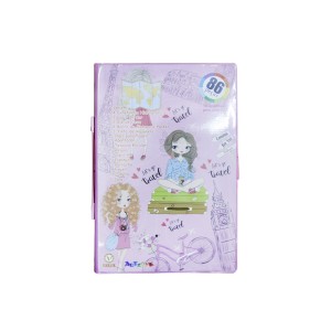 MALETA ESCOLAR 86 PECAS ESTAMPA TRAVEL- MT86-TRAVEL