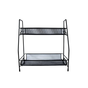 SUPORTE ORGANIZADOR DE METAL COM 02 PRATELEIRAS 31X32.5X17CM - 2209