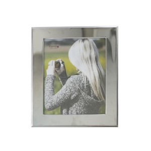 PORTA RETRATO METAL LISO LUXO HORIZONTAL OU VERTICAL FOTO 20 X 25 CM - YS5614