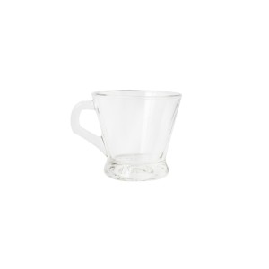 JOGO DE XÍCARA DE VIDRO TRANSPARENTE COM 6 PEÇAS DE 150ML CADA - BM9129