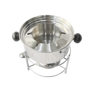 JOGO DE FONDUE DE INOX COM 10 PEÇAS 800ML- CA12135