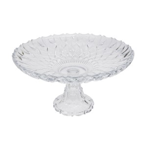 FRUTEIRA COM PÉ DE VIDRO 18X33,5 CM- 481022W