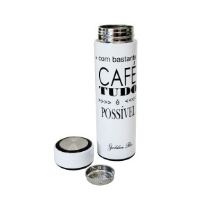 GARRAFA TÉRMICA COM INFUSOR DE 470 ML FOSCA - GDR0299-B1