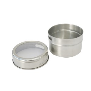 POTE PORTA CONDIMENTO DE INOX COM IMÃ 4,5CM - TRC8714