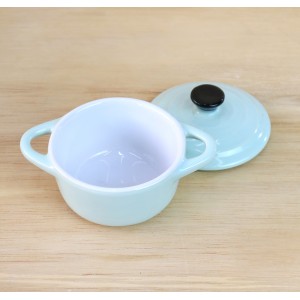  MINI PANELA DE CERÂMICA TIFFANY 12X8X4CM - 649541-TI