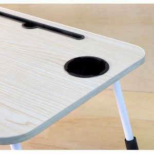 MESA PORTÁTIL DOBRAVEL DE MDF 60X40X28CM BEGE - 2496-BG