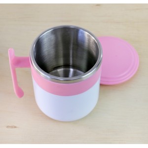 CANECA DE INOX 350 ML ROSA - GDR0664-RS