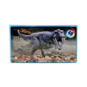 ESTOJO ESCOLAR 48PECAS MENINO ESTAMPA DINOSSAURO - MT48DINO-A