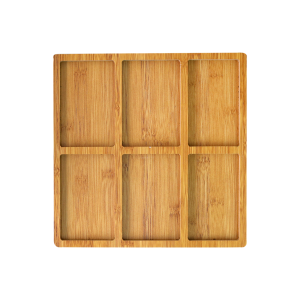 PETISQUEIRA DE MADEIRA QUADRADA COM 6 DIVISÓRIAS 30X30CM - MG5278