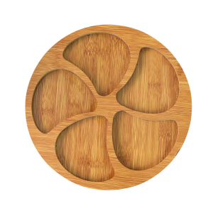 PETISQUEIRA DE MADEIRA COM 5 DIVISÓRIAS 25CM - MG5275