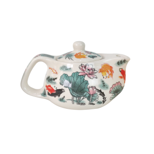 BULE CHALEIRA COM INFUSOR CERÂMICA  FLORAL 250 ML - BUL03B-A