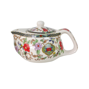 BULE CHALEIRA COM INFUSOR CERÂMICA  FLORAL 250 ML - BUL03B-D