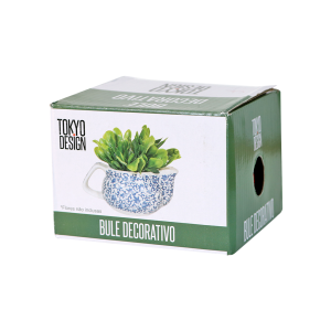 BULE CHALEIRA COM INFUSOR CERÂMICA  FLORAL 250 ML - BUL03B-E