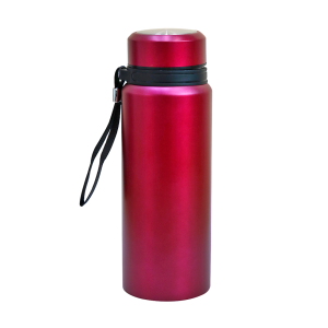 GARRAFA ISOTÉRMICA COM ALÇA 650ML AÇO INOX VINHO - LC1709-VN