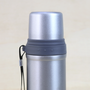 GARRAFA INOX  ISOTÉRMICA COM ACIONAMENTO CLICK 650ML PRATA - LC1720-PTA