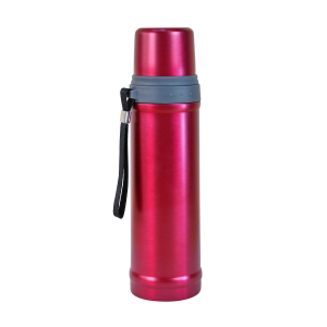 GARRAFA INOX  ISOTÉRMICA COM ACIONAMENTO CLICK 650ML VINHO- LC1720-VN