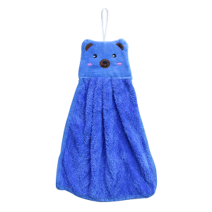 TOALHA DE MÃO PARA COZINHA E BANHEIRO DE POLIESTER - 30CMX40CM - TRC7776U-AZ