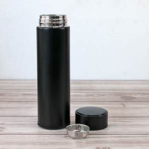 GARRAFA ISOTERMICA AÇO INOXIDÁVEL COM INFUSOR E VISOR TOUCH EM LED 500ML - YT2154-PT