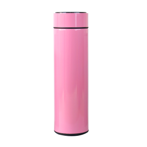 GARRAFA ISOTERMICA AÇO INOXIDÁVEL COM INFUSOR E VISOR TOUCH EM LED 500ML - YT2154-RS