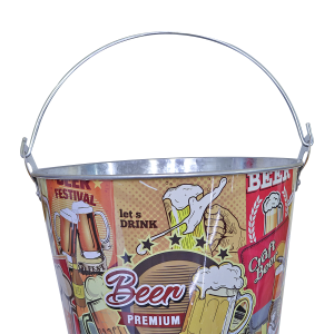 BALDE DE METAL PARA CERVEJA BEER PREMIUM 4.8 LITROS - CA12097-G