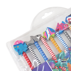 LAPIS GRAFITE MADEIRA COM BORRACHA DIVERTIDA E LIVRO COM INMETRO 12 PÇS - TZ12A